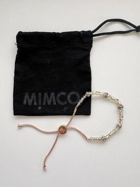Mimco Rose Gold and Clear Beaded Bracelet |Summer